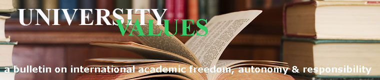 University Values Newsletter header